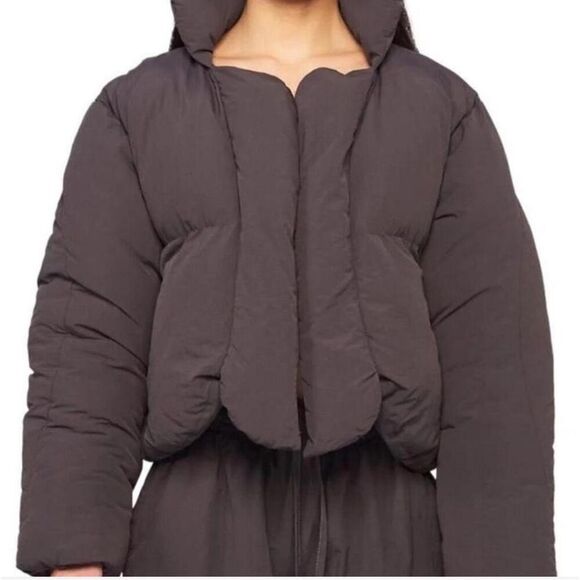 NWT MY MUM MADE IT Bubble Open Puffer Jacket Cropped Size S-M - Picture 1 of 10